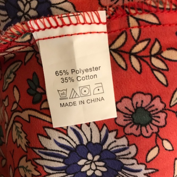 NWOT Maxi FLORAL wrap dress cap sleeve - Picture 10 of 11